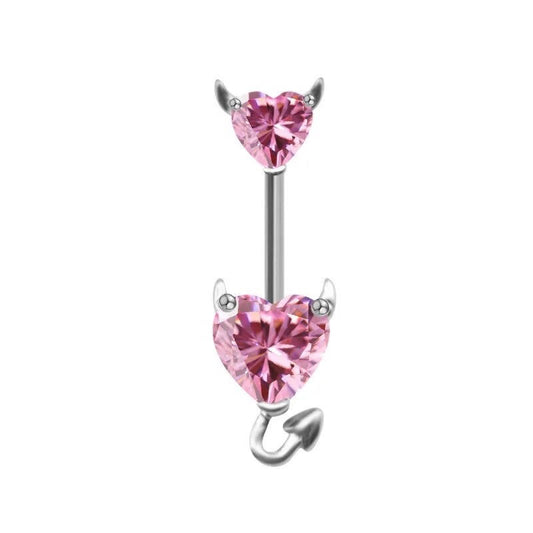 Rude Gal Pink Belly Ring